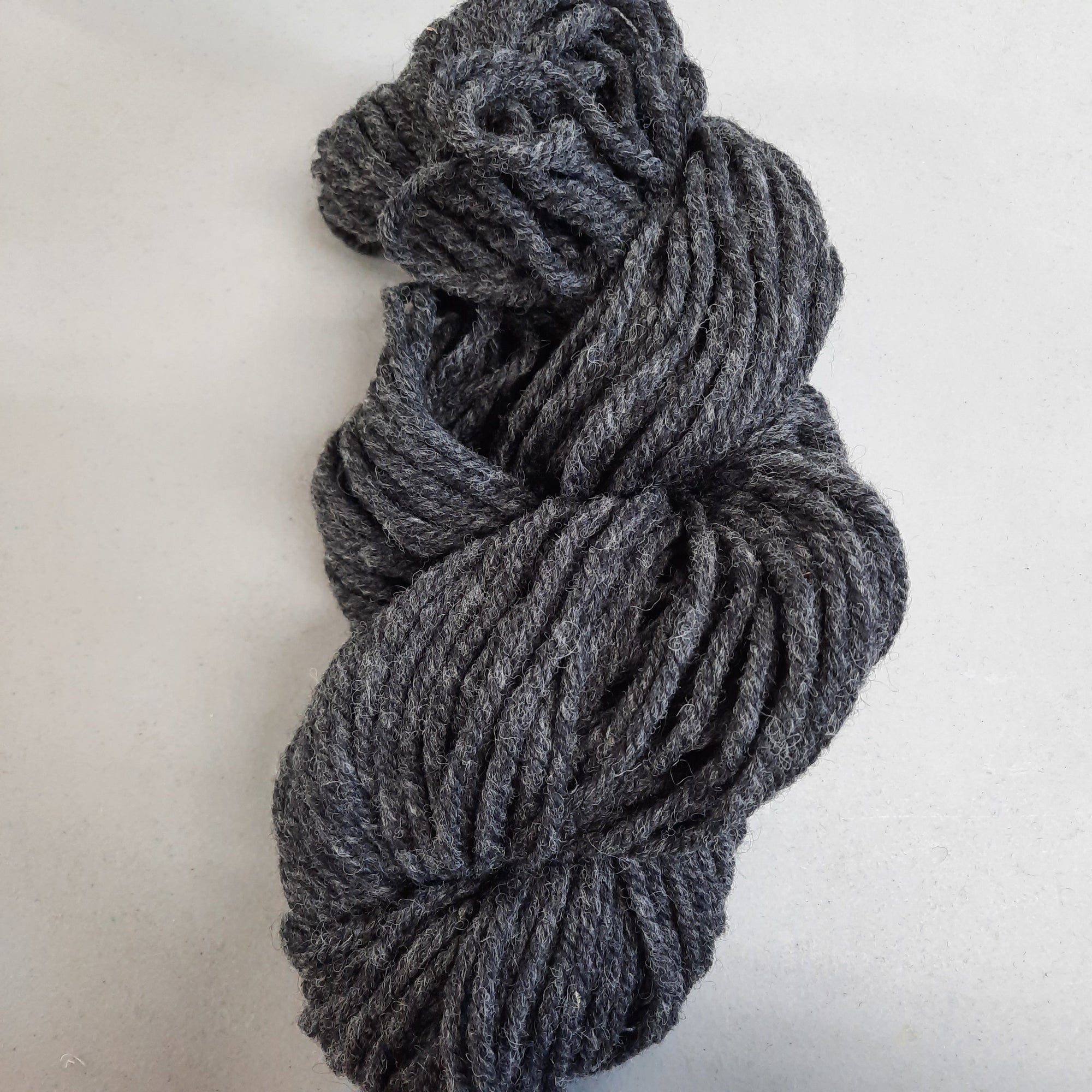 Super Bulky (4 ply) Yarn - Dark Grey Heather