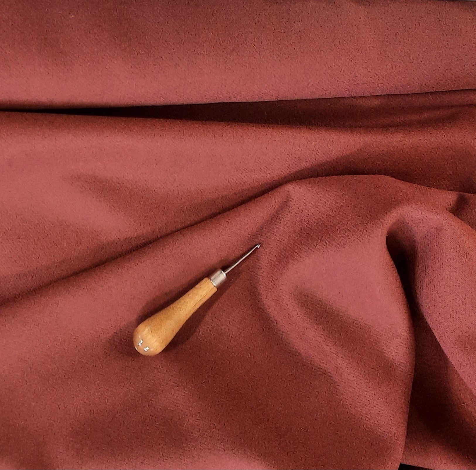 Solid Wool Fabric  &quot;Rust&quot;