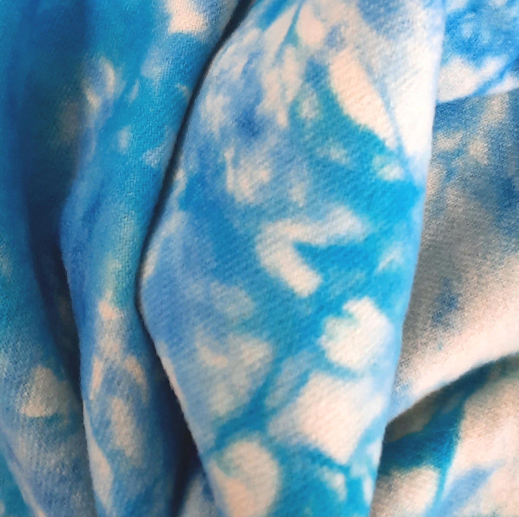 New! Hand-dyed Wool Fat Quarter &quot;Pool&quot;