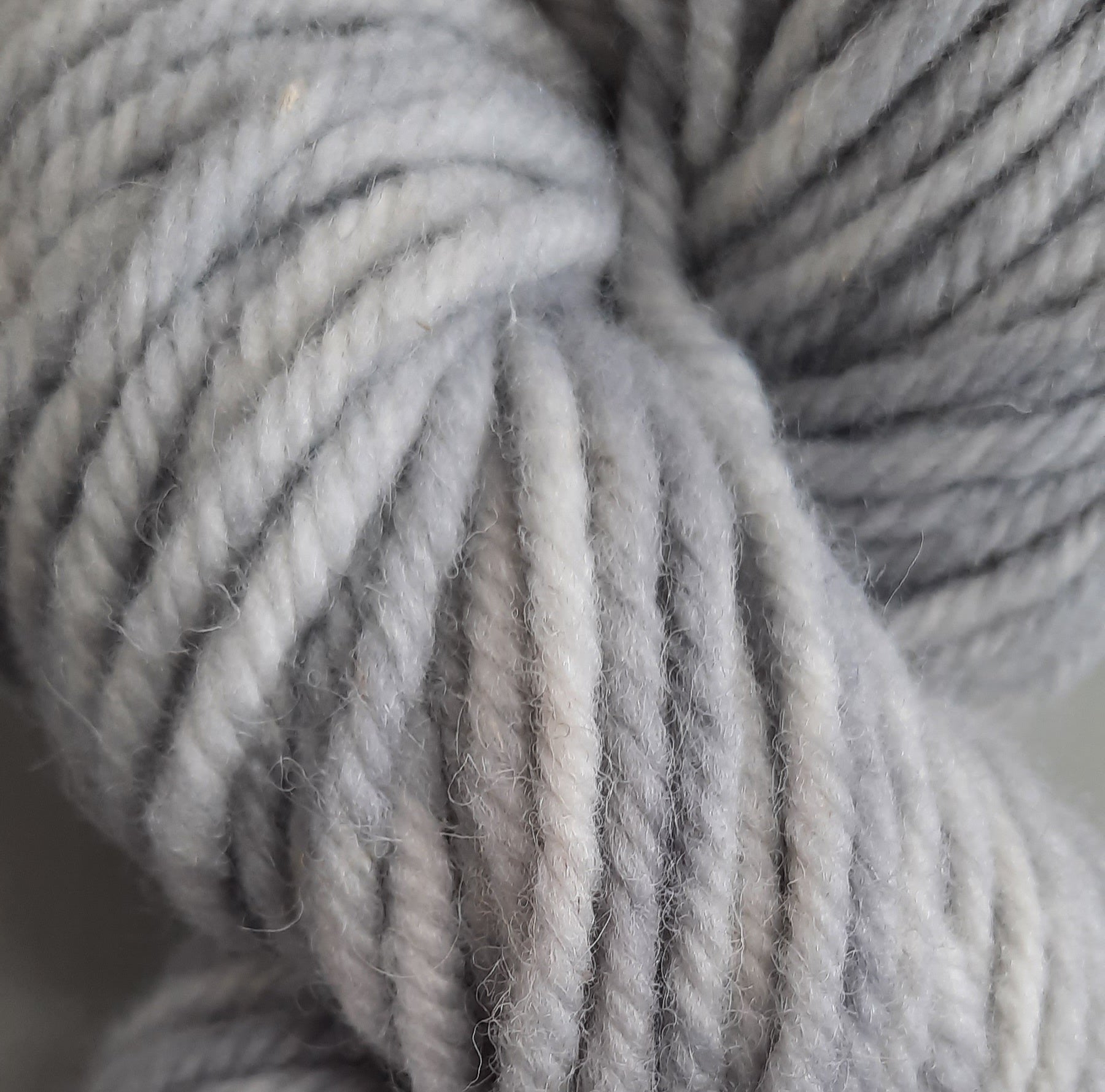 Hand-Dyed Super Bulky (4 ply) Yarn - Silver Gray