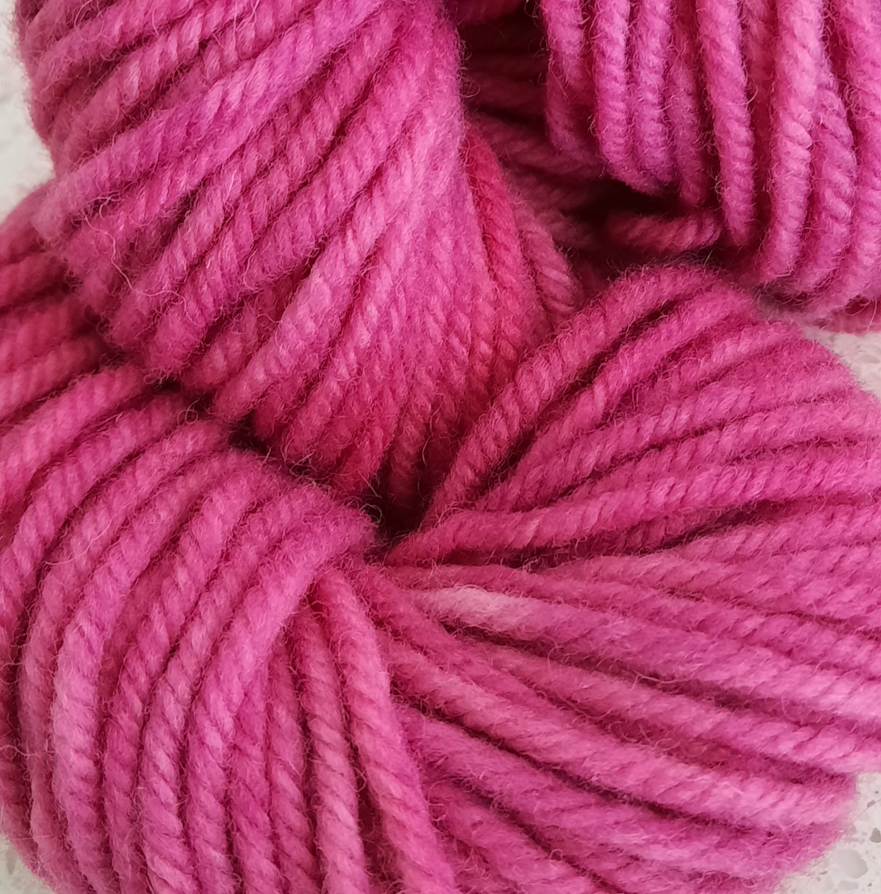 Hand-Dyed Super Bulky (4 ply) Yarn - Mad Magenta