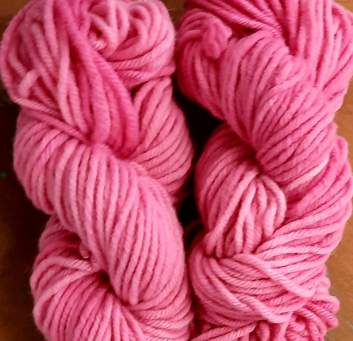 Hand-Dyed Super Bulky Yarn - Flamingo Pink