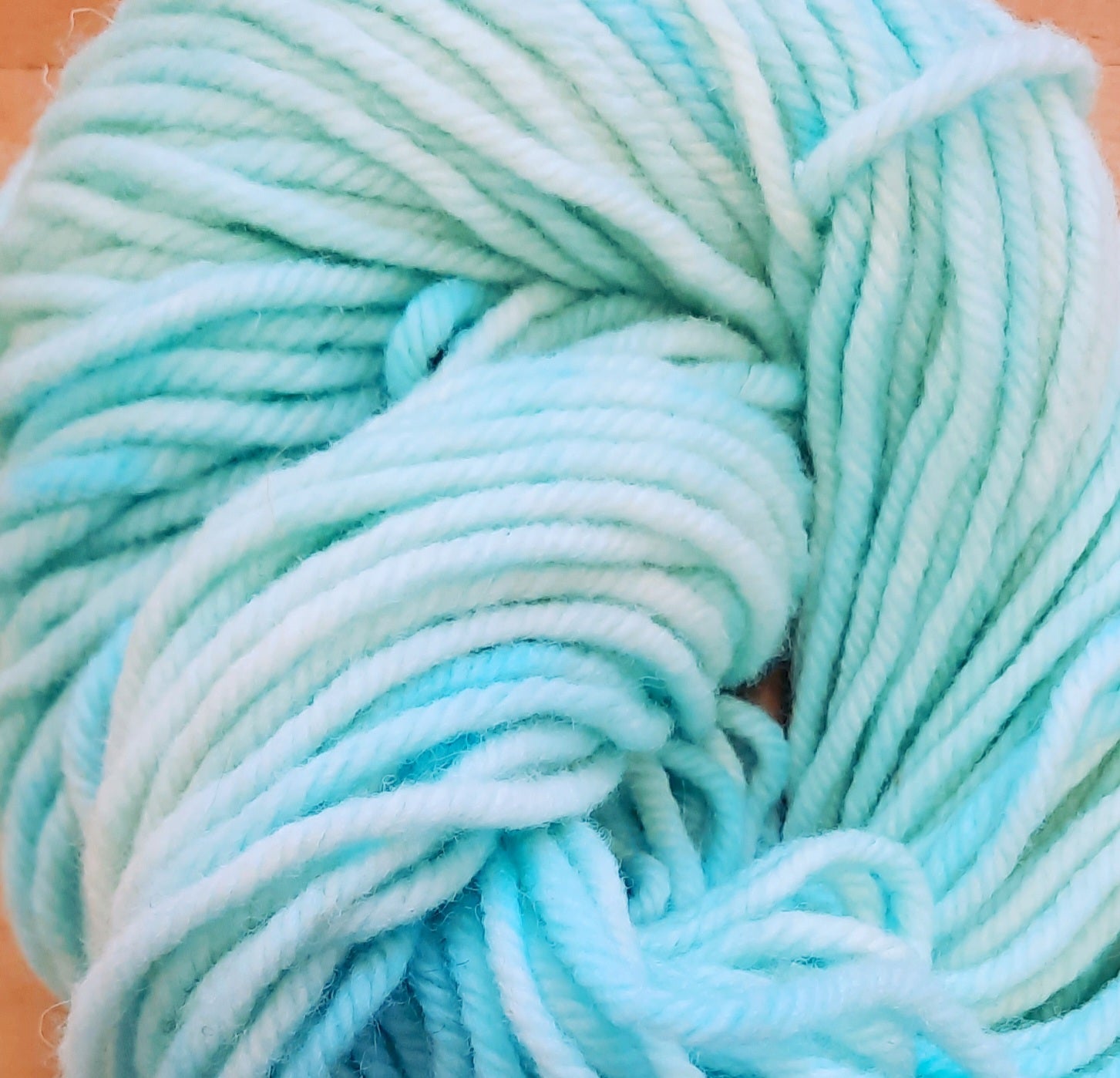 New! Hand-Dyed Super Bulky (4 ply) Yarn - Turquoise Ice