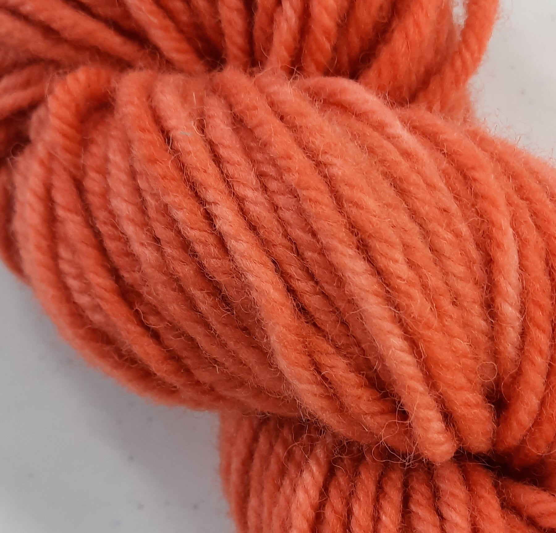 Hand-Dyed Super Bulky  (4 ply) Yarn - Blood Orange Frost