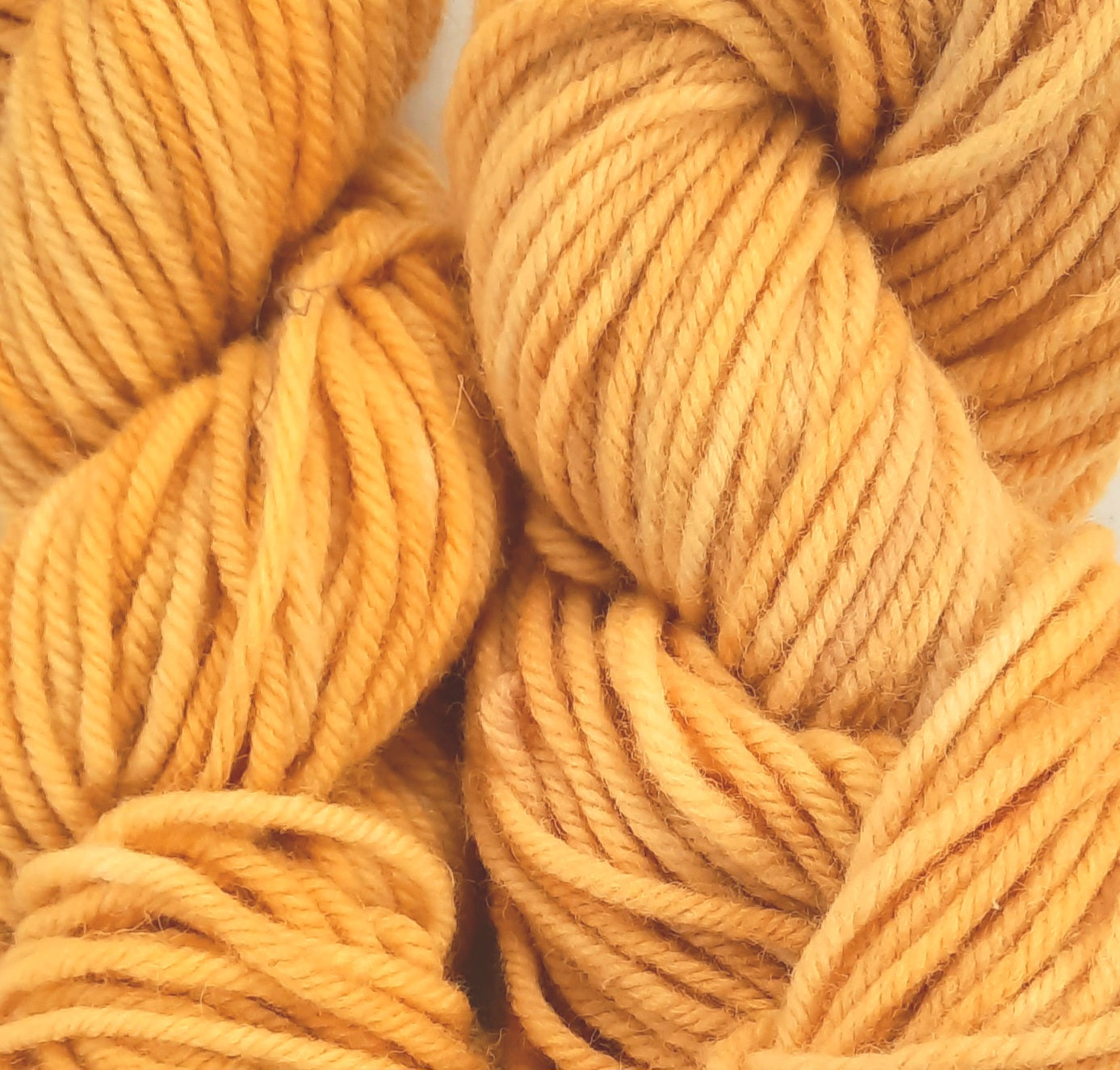 New! Hand-Dyed Super Bulky  (4 ply) Yarn - Bright Gold