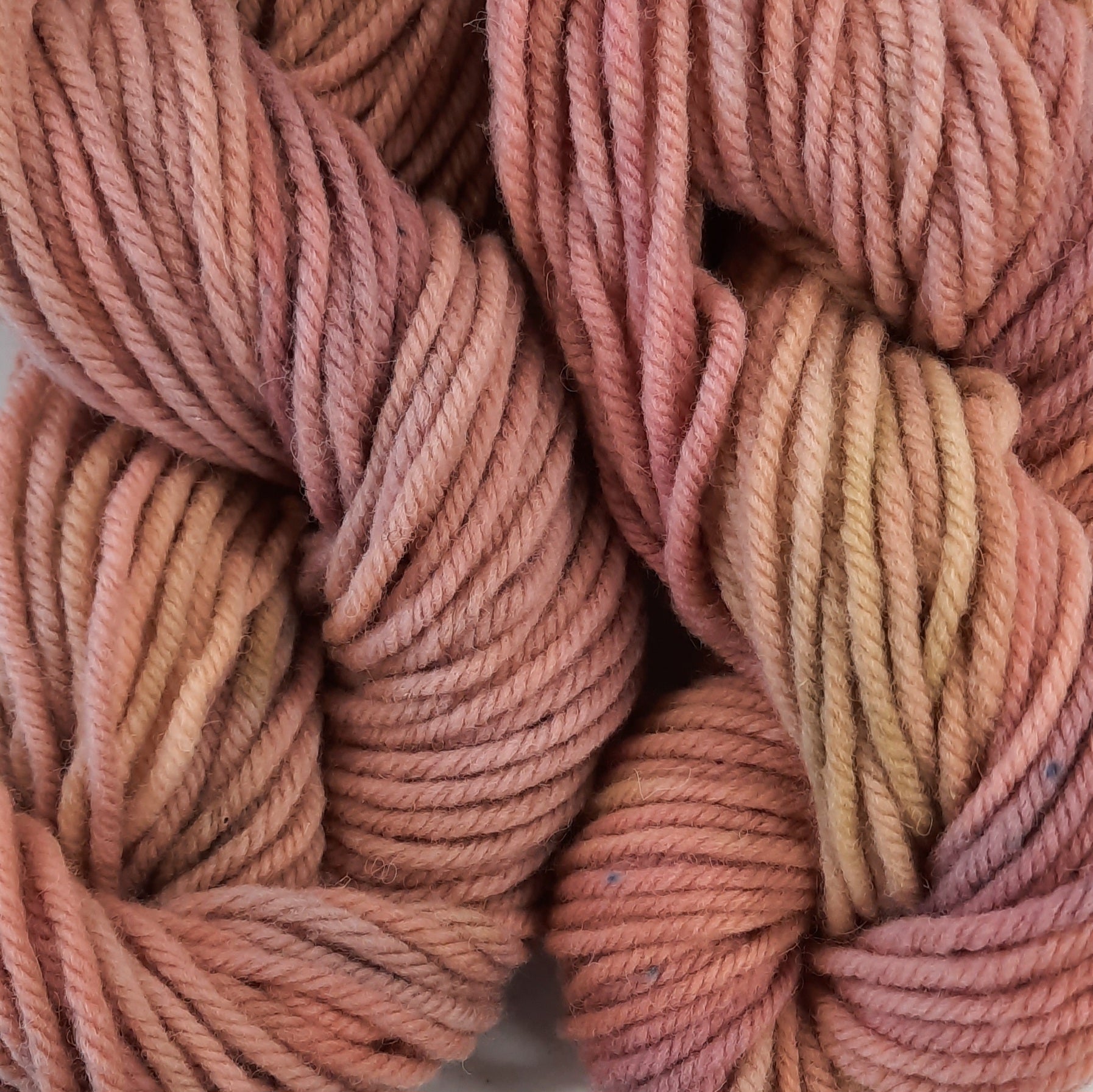 New! Hand-Dyed Super Bulky Yarn - Faded Roses