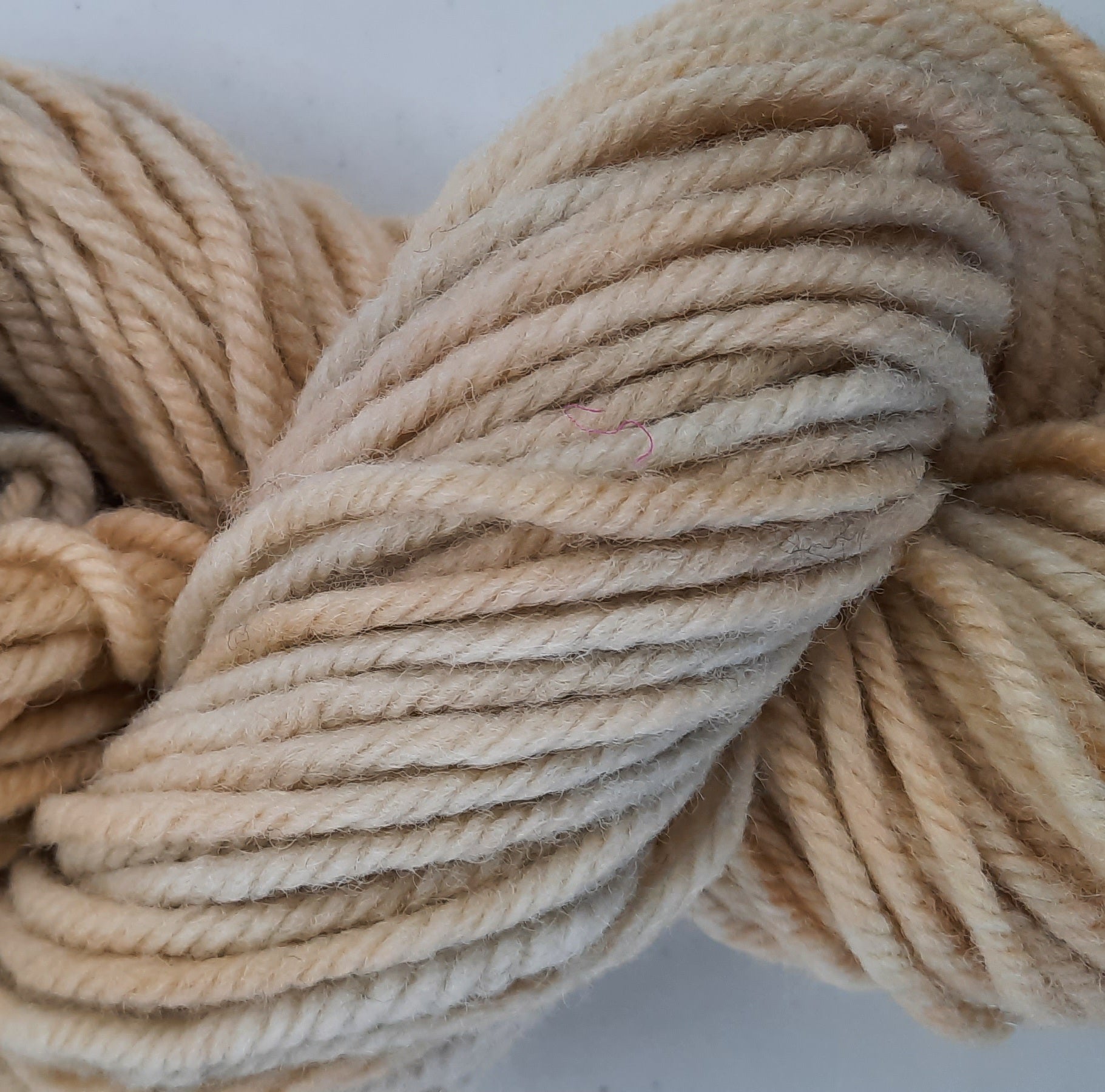 New! Hand-Dyed Super Bulky  (4 ply) Yarn - Parchment