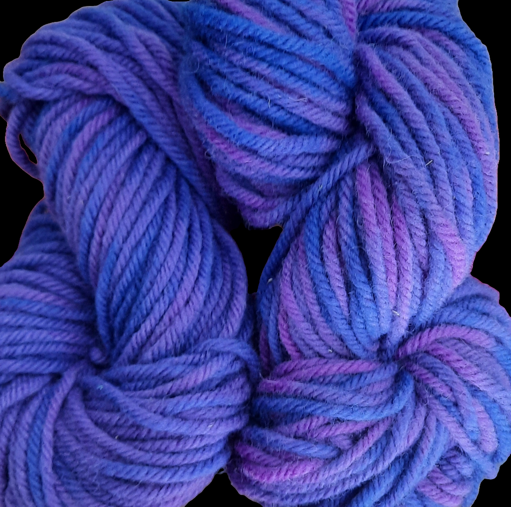 Hand-Dyed Super Bulky (4 ply) Yarn - Wild Violet