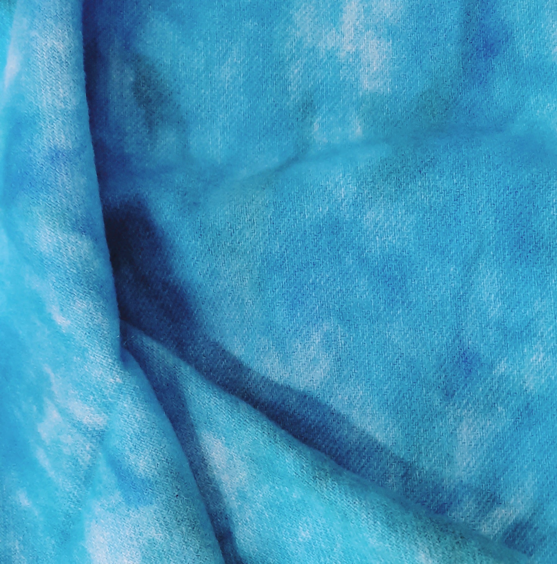 New! Hand-Dyed Wool Fat Quarter "Island Breeze"