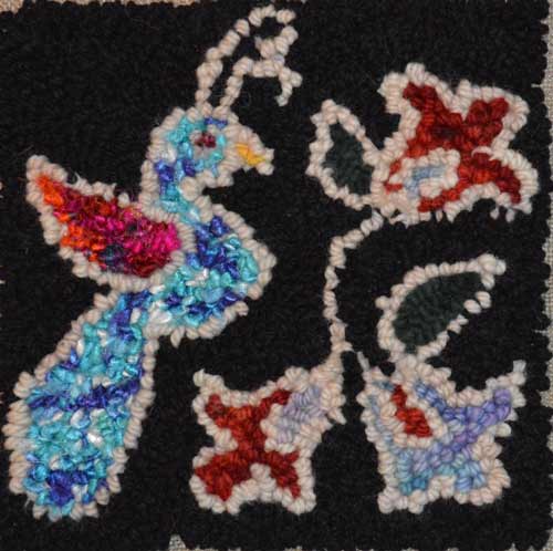 Peacock - Seaside Rug Hooking Company Pattern