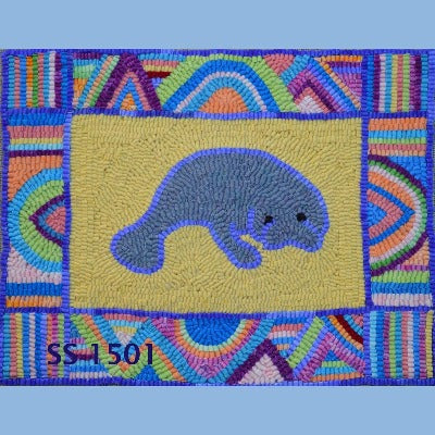 Manatee - Seaside Rug Hooking Company Pattern