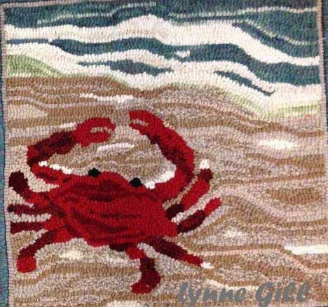 Crab - Seaside Rug Hooking Company Pattern