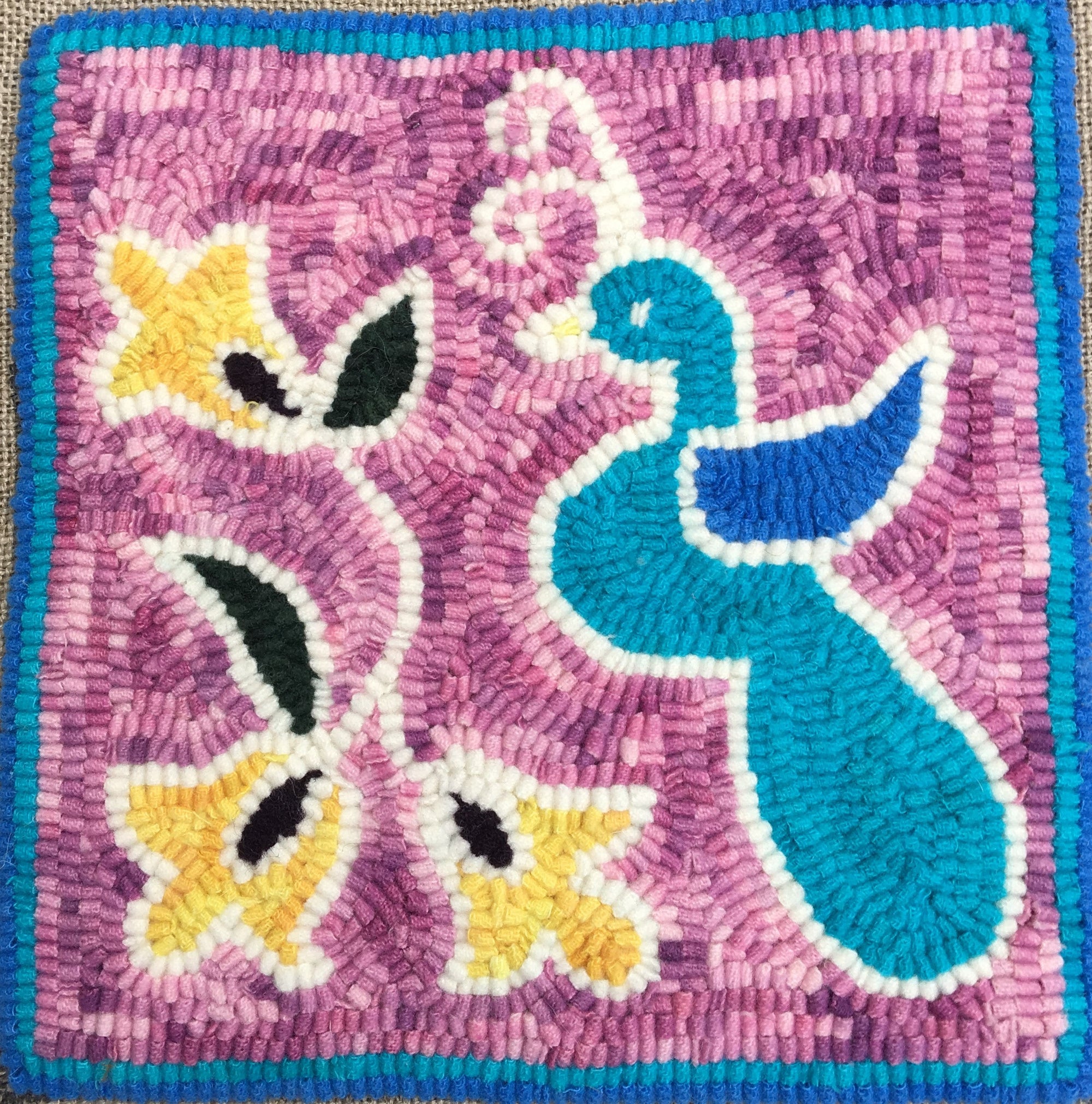 Peacock - Seaside Rug Hooking Company Pattern