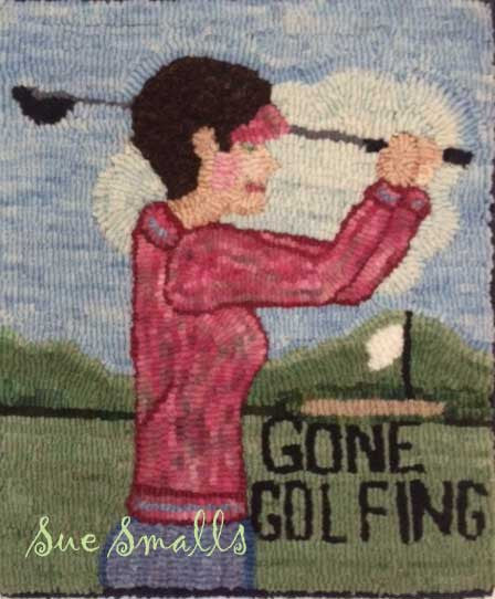 Gone Golfing - Seaside Rug Hooking Company Pattern