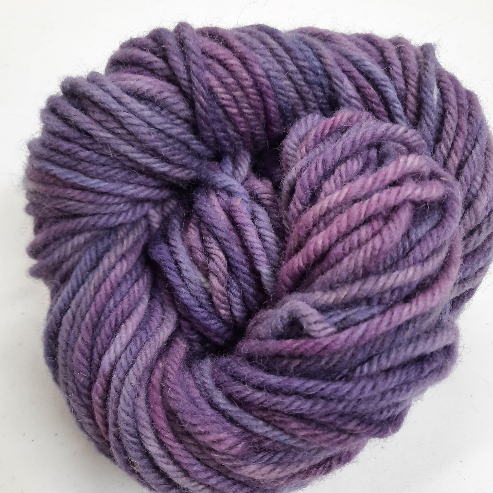 Hand-Dyed Super Bulky  (4 ply) Yarn - Red Violet