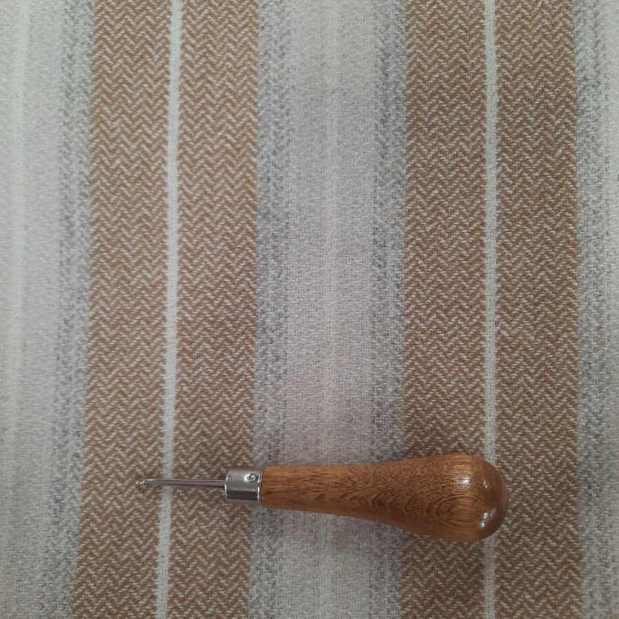 New! Textured Wool Fabric  "Cafe au Lait"