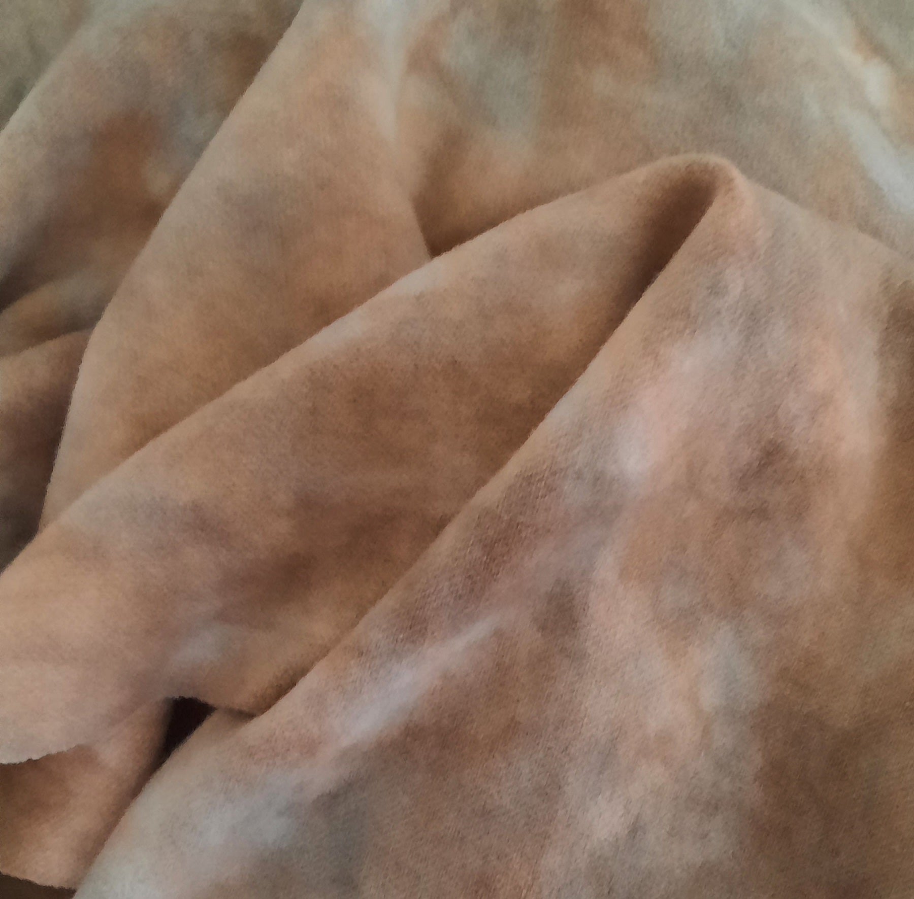 New! Hand-Dyed Wool Fat Quarter &quot;Soft Suede&quot;
