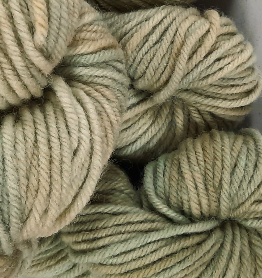 New! Hand-Dyed Super Bulky Yarn - Winter Grass