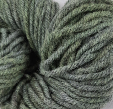 New! Hand-Dyed Super Bulky Yarn - Smoky Green