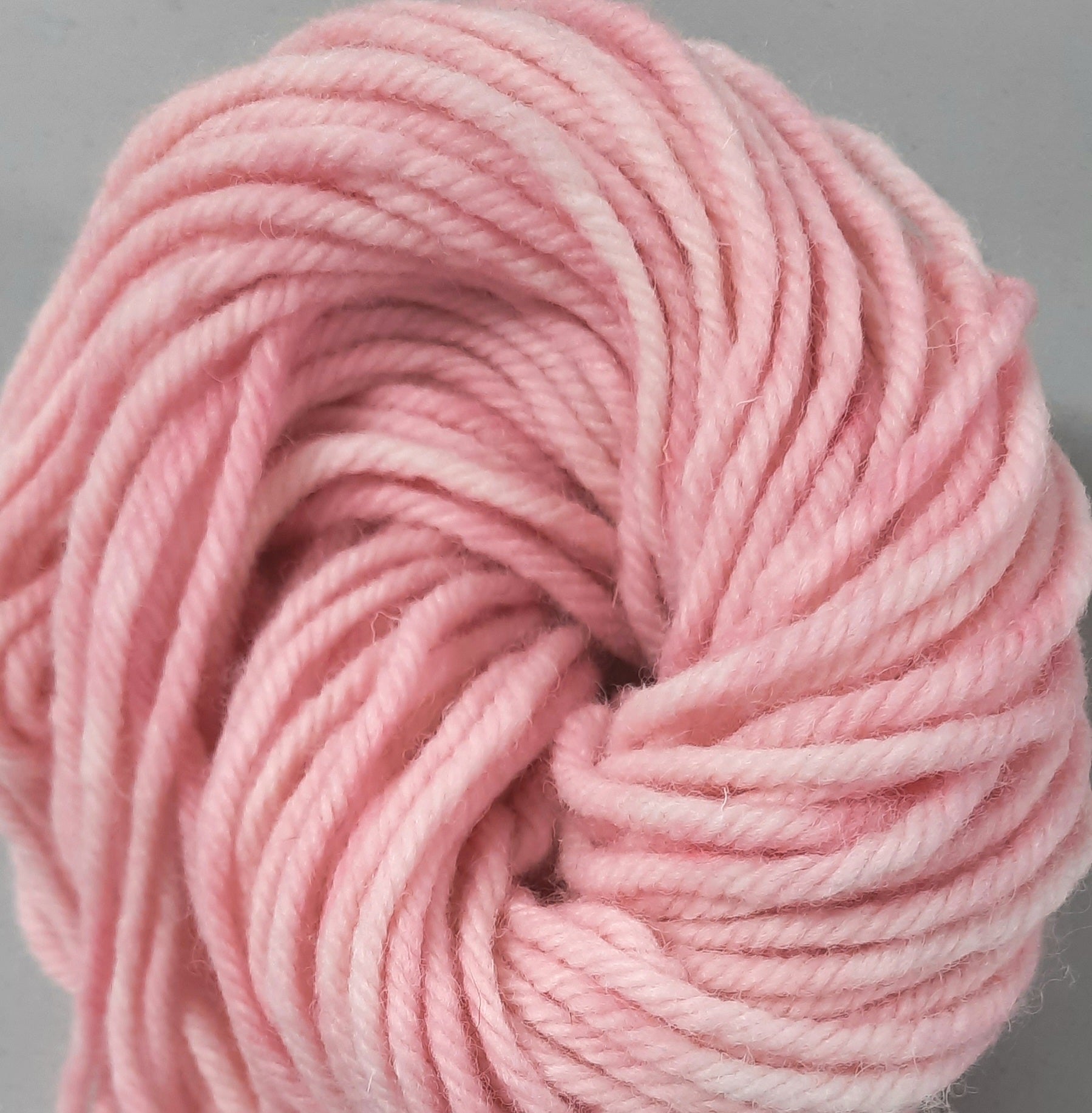 Hand-Dyed Super Bulky  (4 ply) Yarn - Baby Pink