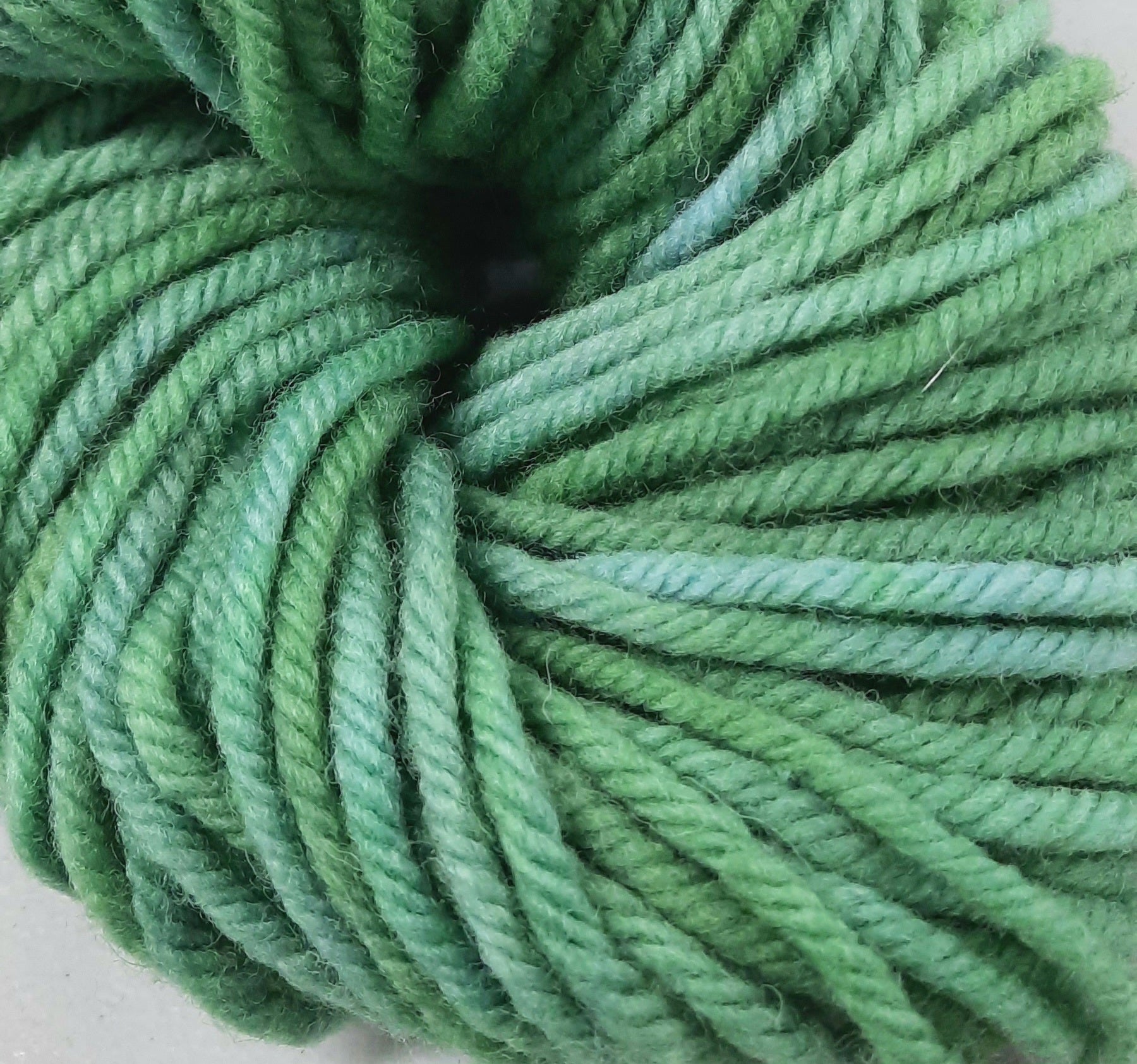 Hand-Dyed Super Bulky  (4 ply) Yarn - Fresh Artichoke