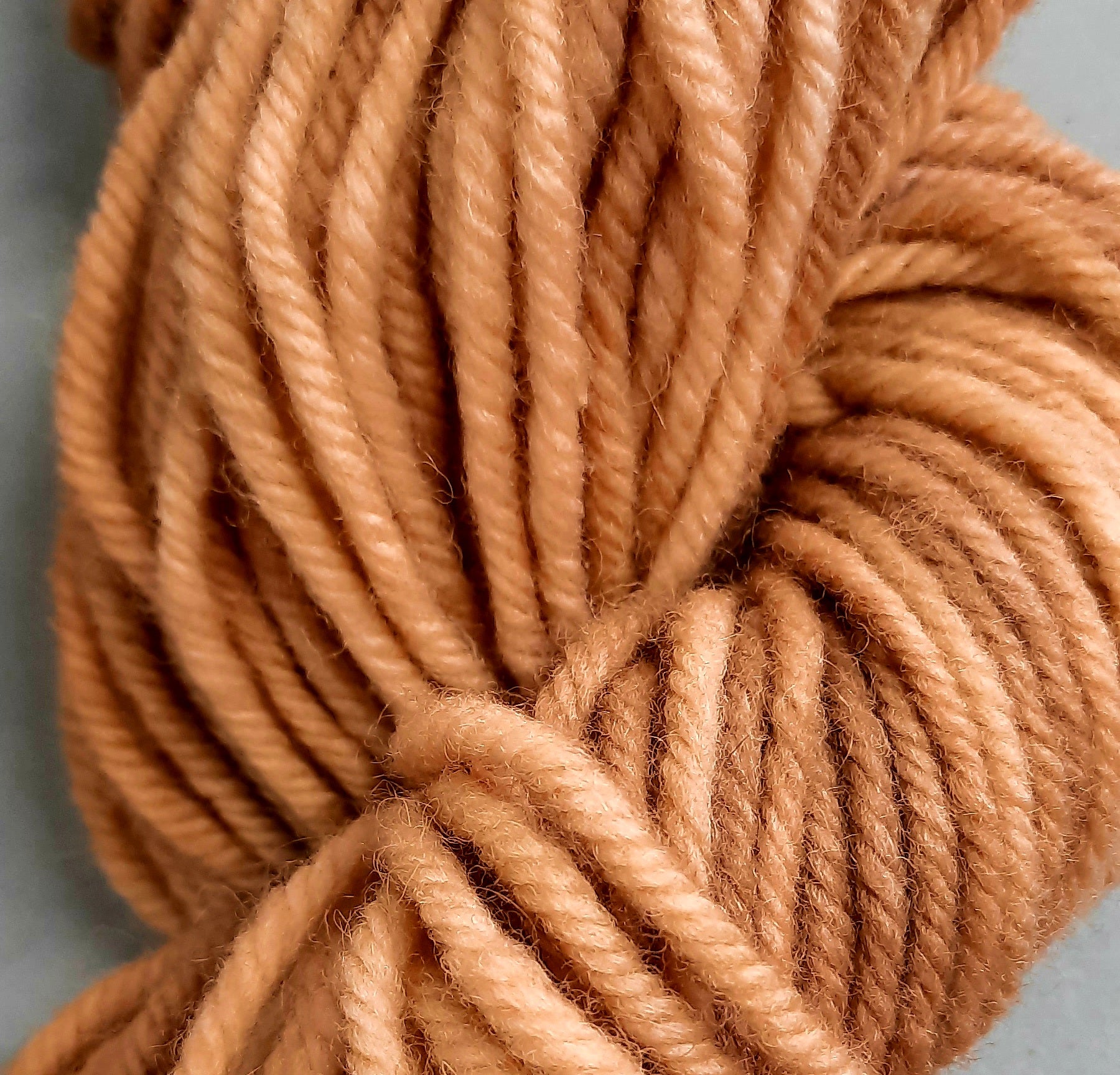 New! Hand-Dyed Super Bulky  (4 ply) Yarn - Warm Toast