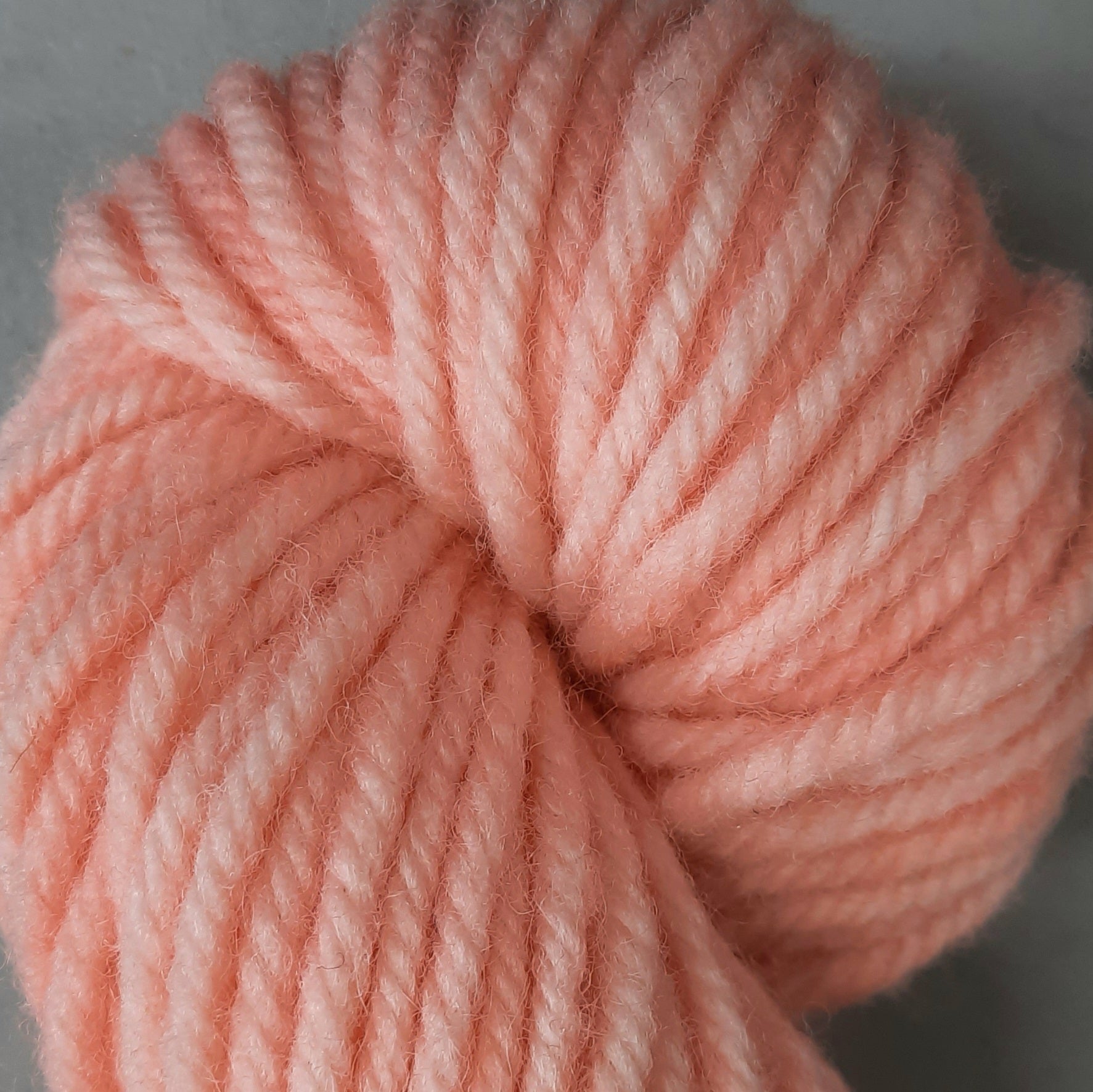 New! Hand-Dyed Super Bulky Yarn - Peach