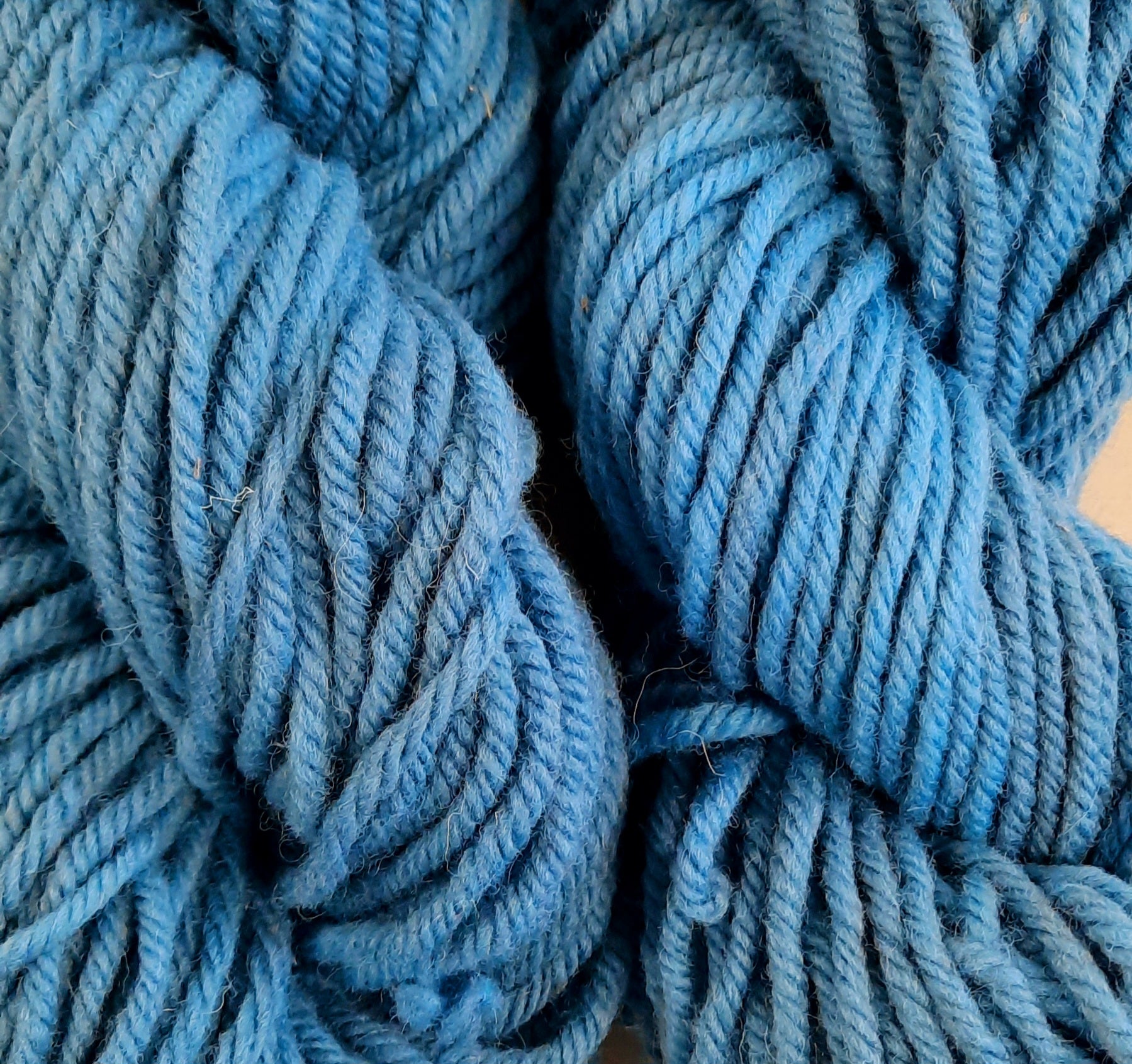 Hand-Dyed Super Bulky  (4 ply) Yarn - Smoky Blue