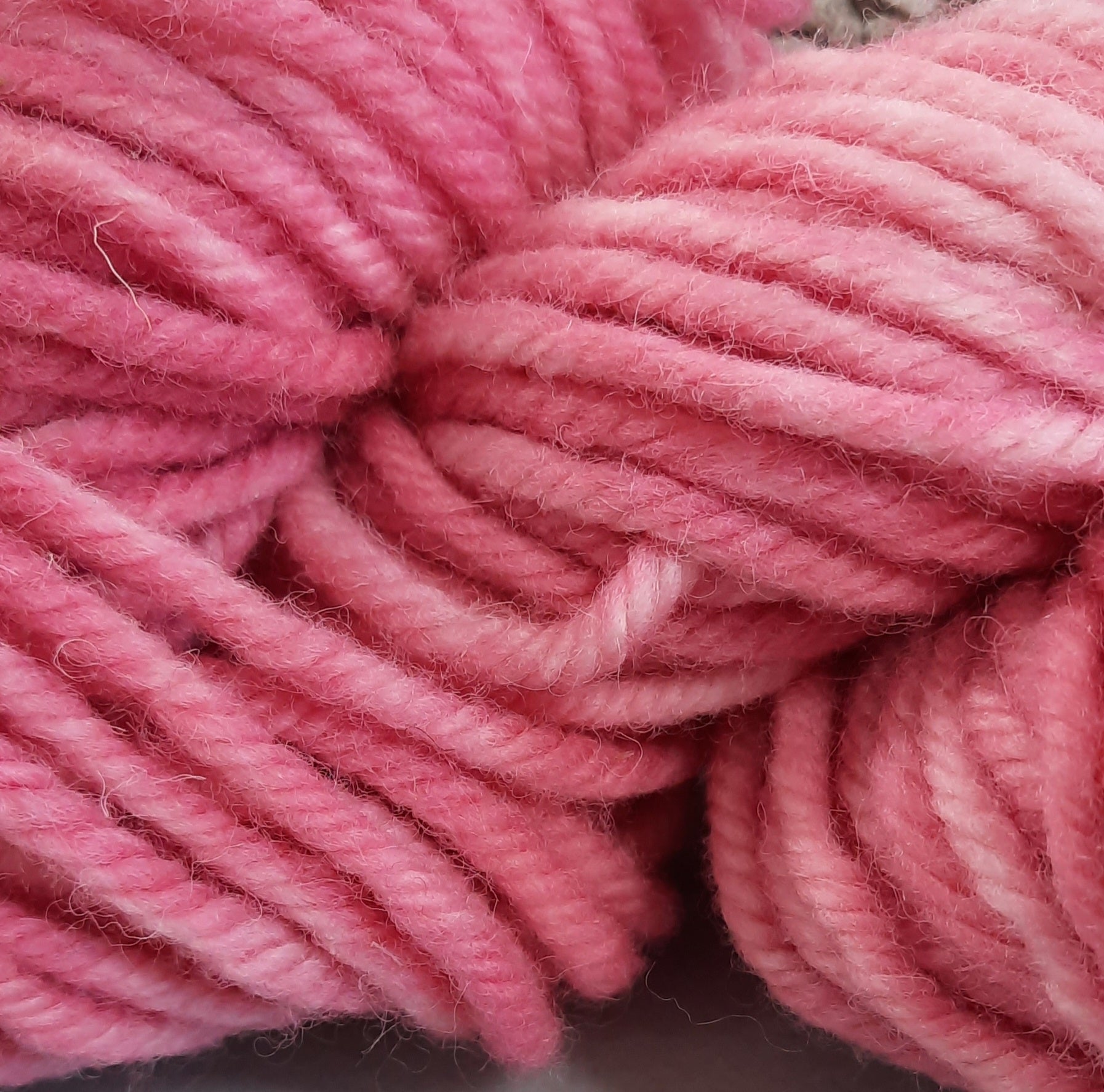 New! Hand-Dyed Super Bulky  (4 ply) Yarn - Cherry Sherbet