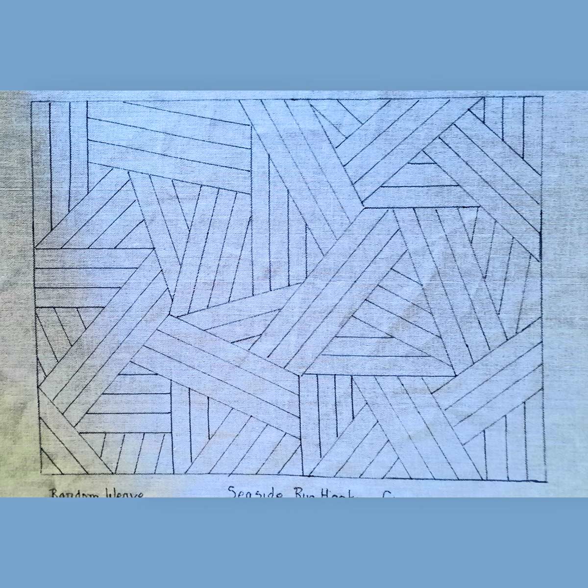Random Weave Rug Pattern Pattern – Seaside Rug Hooking Company