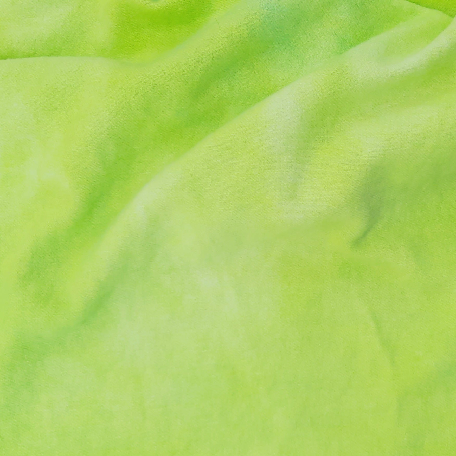 New! Hand-dyed Wool Fat Quarter "Truly Chartreuse"