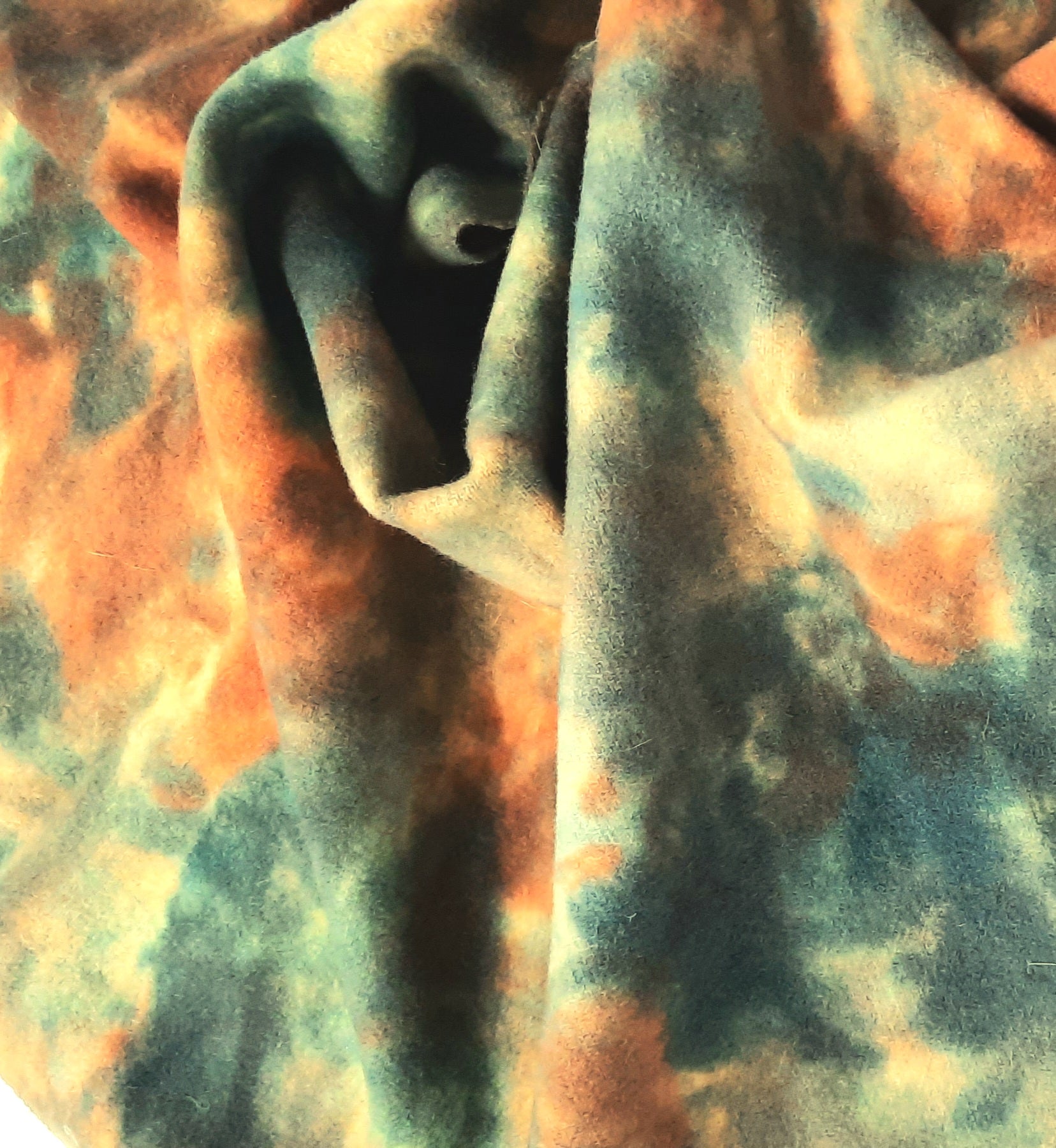 New! Hand-Dyed Wool Fat Quarter "Landscape Magic"