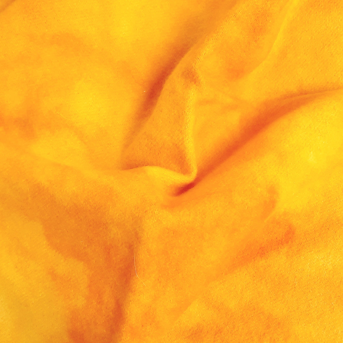 New! Hand-Dyed Wool Fat Quarter  "Deep Saffron"
