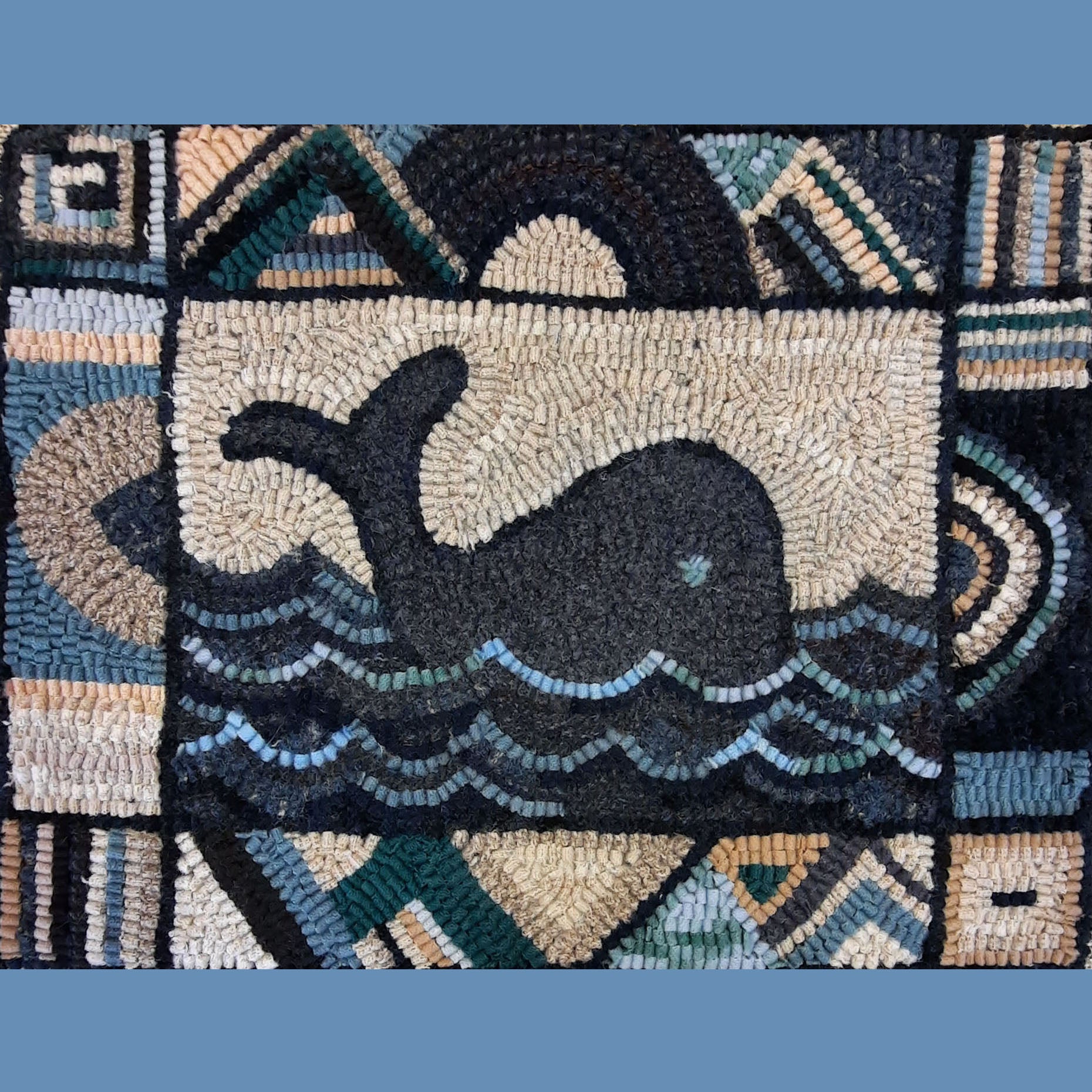 Whale Kit with Pattern and Wool Strips