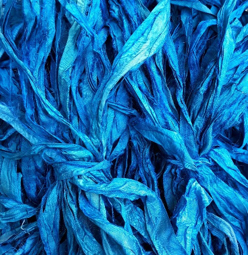 Sari Silk Ribbon Ocean Blue