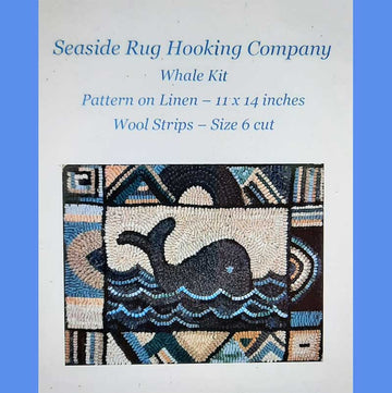 Whale Kit with Pattern and Wool Strips