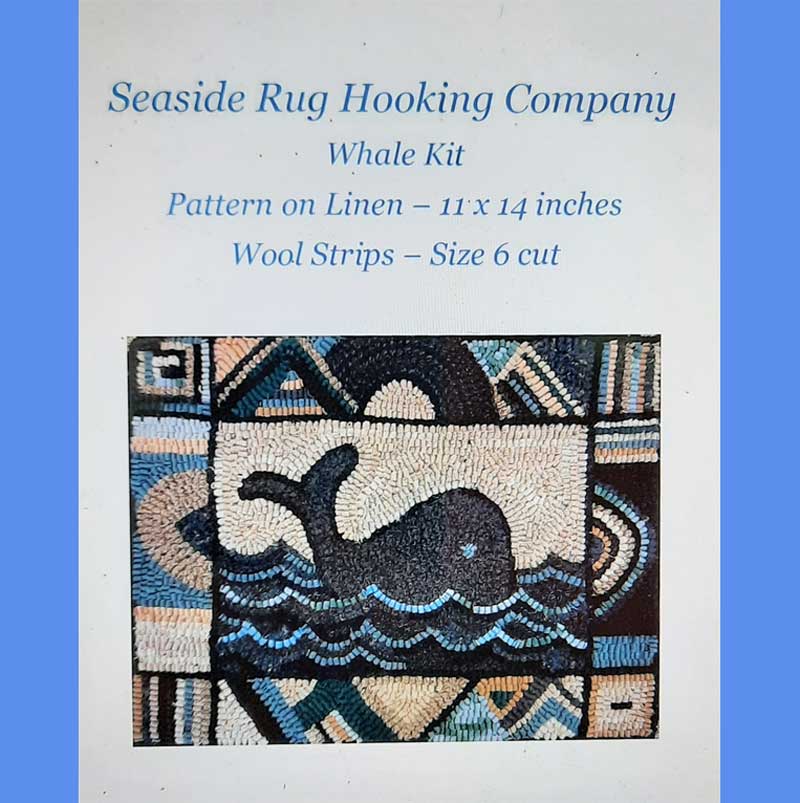 Whale Kit with Pattern and Wool Strips