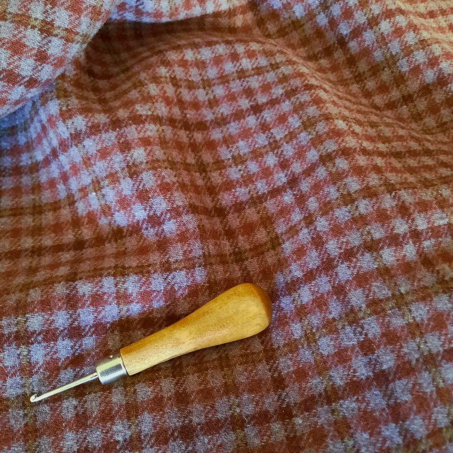 Textured Wool Fabric "Viola"