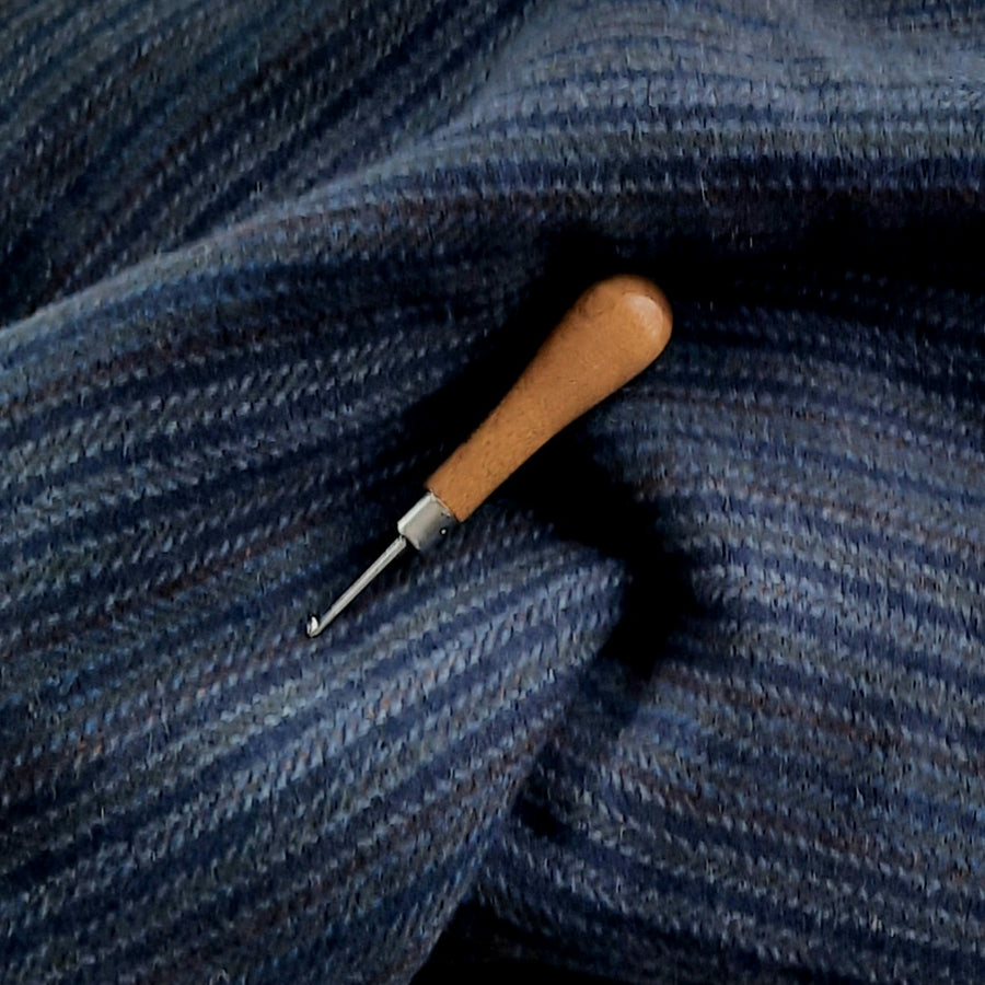 Textured Wool Fabric "Hooked, Line, and Sinker"
