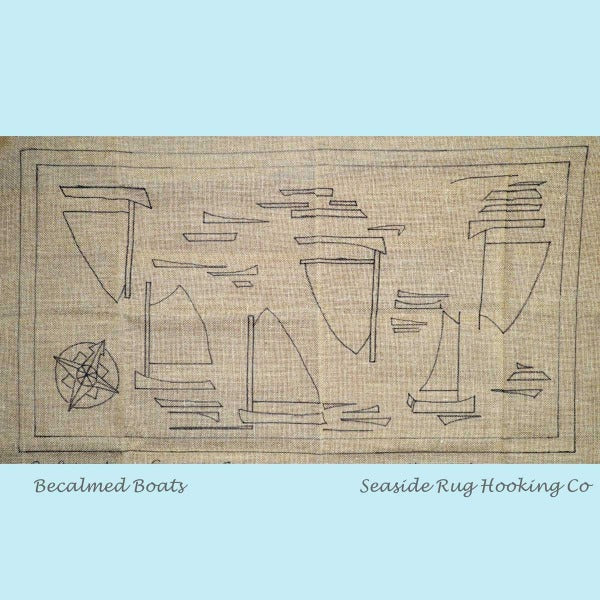 Becalmed Boats - Seaside Rug Hooking Company Pattern