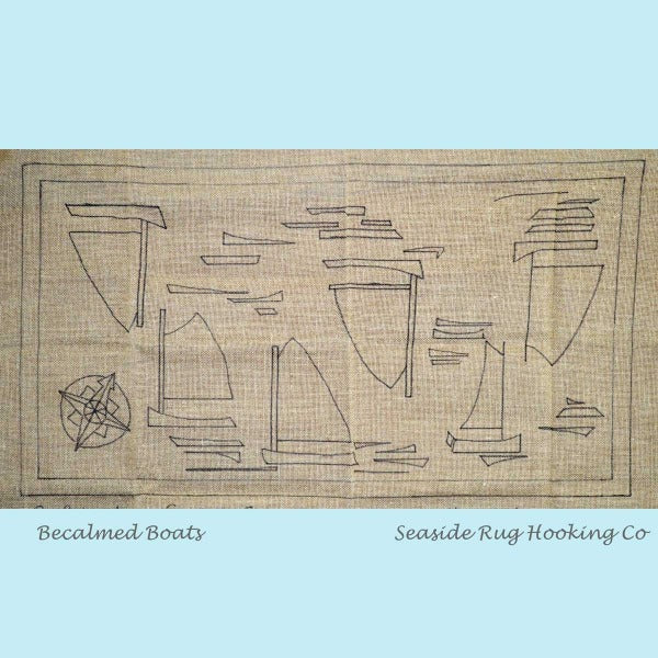 Becalmed Boats - Seaside Rug Hooking Company Pattern