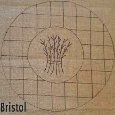 Bristol Chair pad - Seaside Rug Hooking Company Pattern