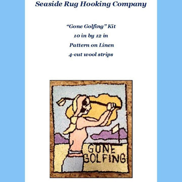 Gone Golfing Kit - Seaside Rug Hooking Company Kit