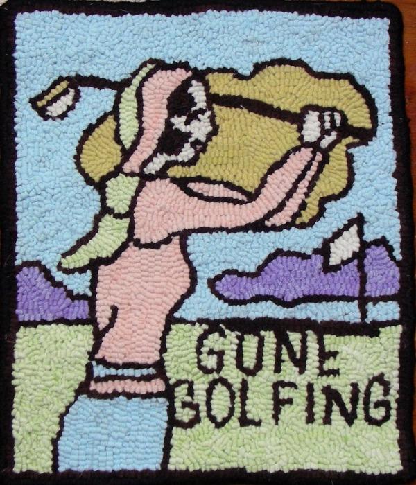 Gone Golfing Kit - Seaside Rug Hooking Company Kit