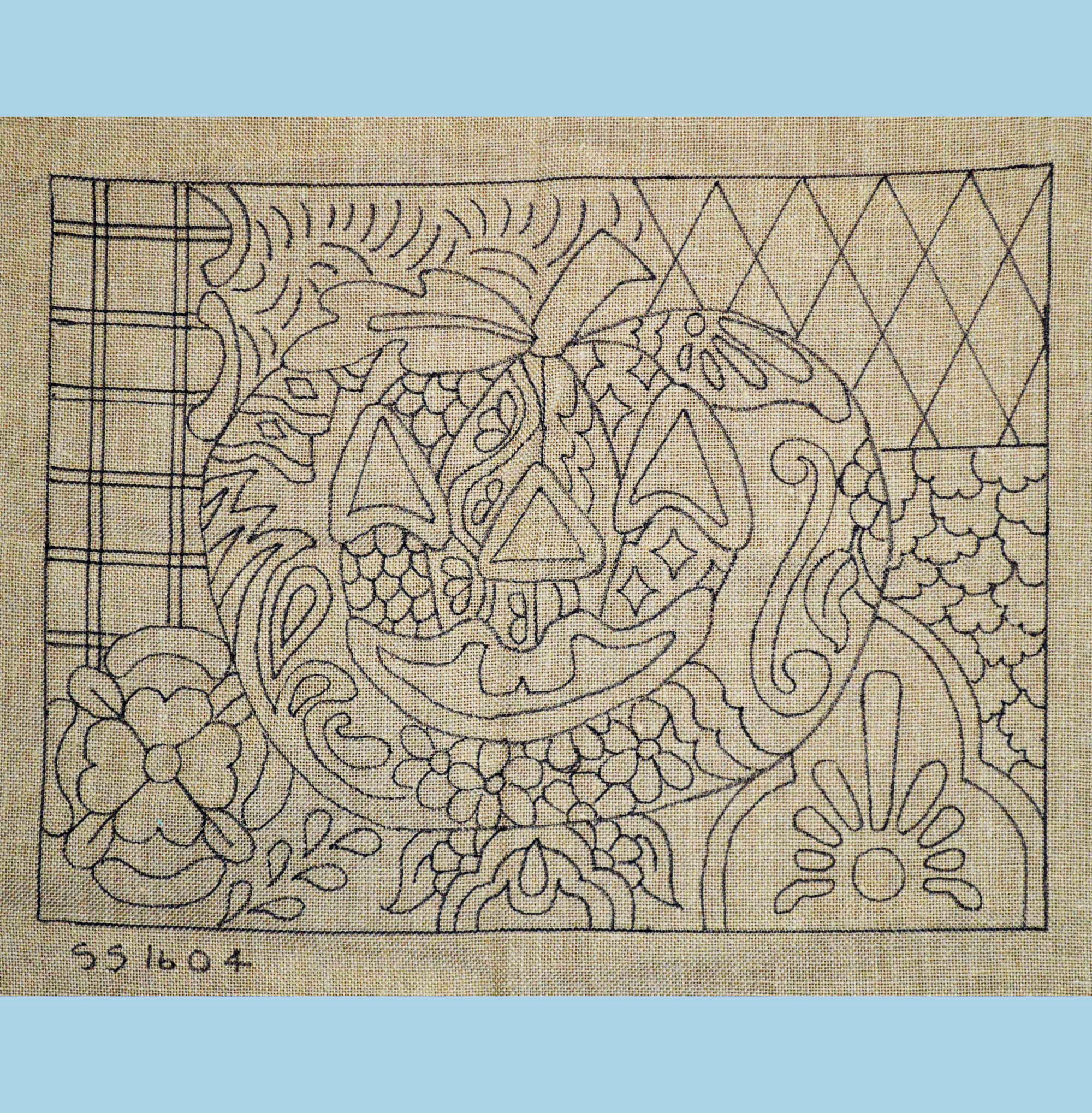 Talavera Pumpkin Pattern - Seaside Rug Hooking Company Pattern