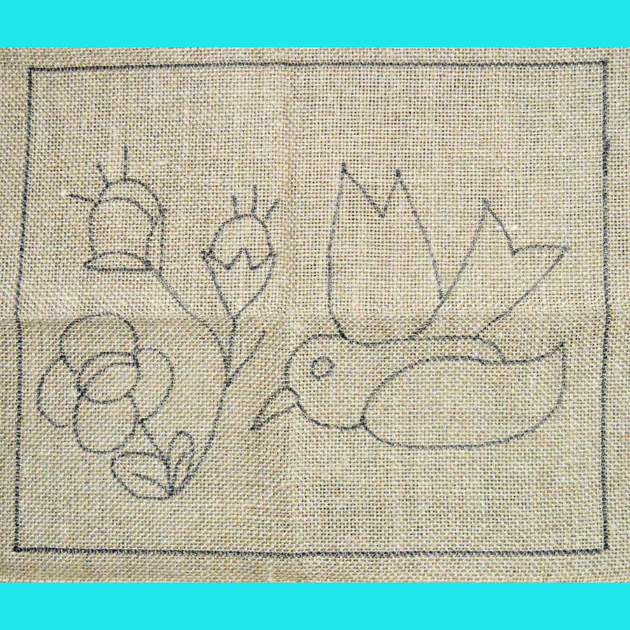 Waldoboro Bird Floral - Seaside Rug Hooking Company Pattern