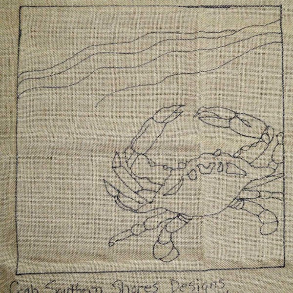 Crab Kit - Seaside Rug Hooking Company Kit