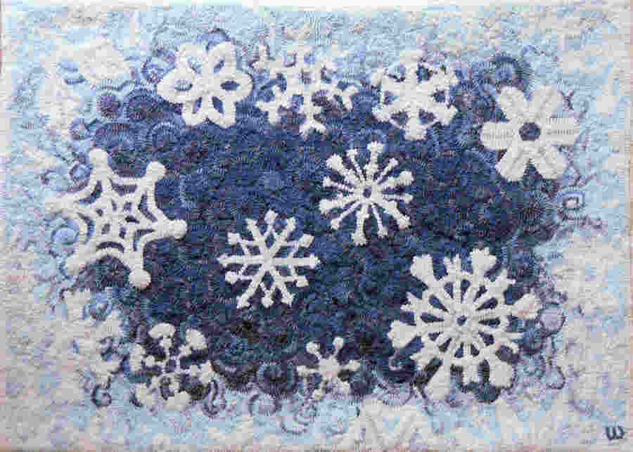 Crystal Flakes Rug - Seaside Rug Hooking Company Pattern