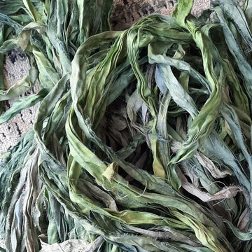 New! Sari Silk Ribbon "Woodland Fairy"