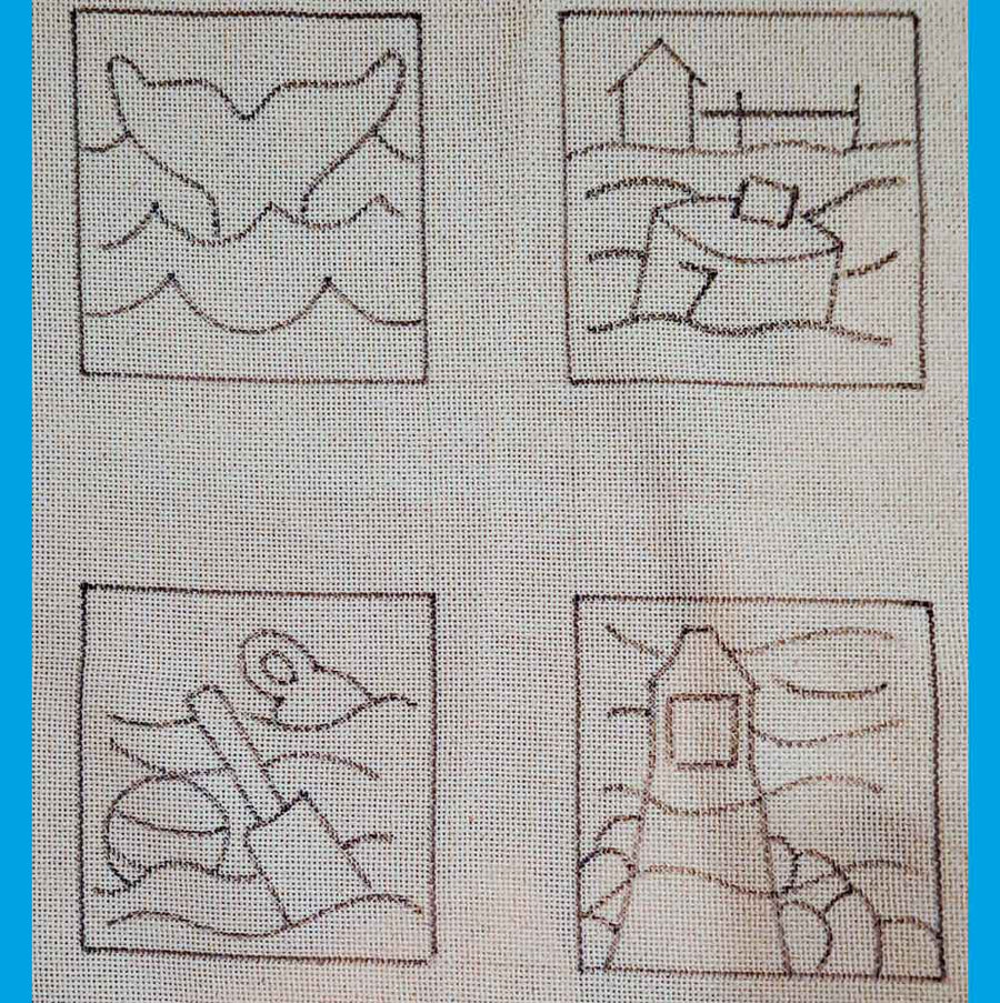 Ocean Mug Rugs Pattern